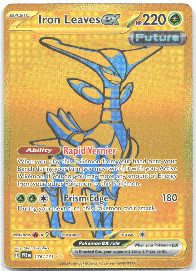 Iron Leaves ex Holo Hyper Rare SV: Prismatic Evolutions 176/131 NM 5ban Graphics