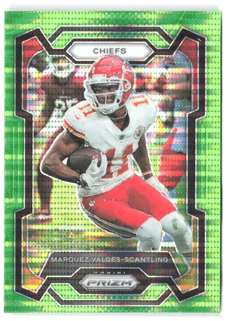 Marquez Valdes-Scantling Prizm - Neon Green Pulsar 147 2023 Kansas City Chiefs