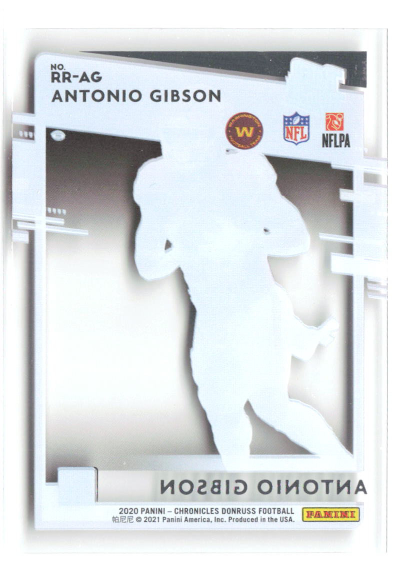 Antonio Gibson Chronicles - Clearly Donruss Rookies RR-AG 2020