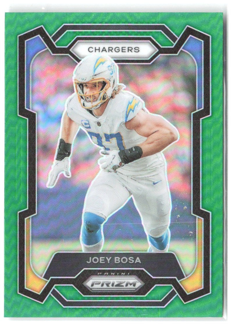 Joey Bosa Panini Prizm - Green 157 2023 Los Angeles Chargers