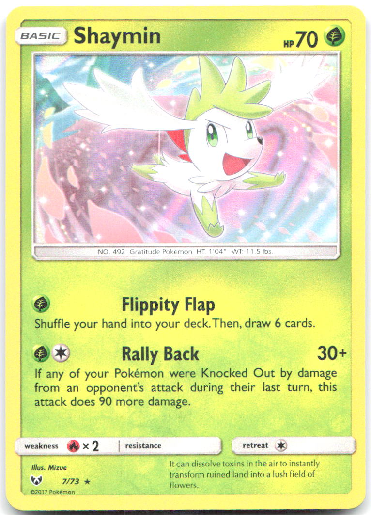 Shaymin Holo Rare Shining Legends 7/73 NM Mizue