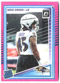 Mike Green Donruss Optic - Pink 250 2025 Baltimore Ravens