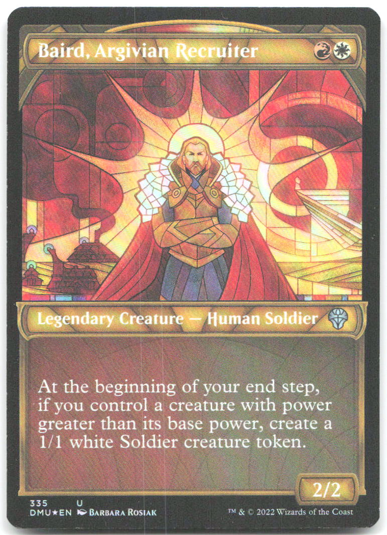Baird Argivian Recruiter Textured Foil Foil U Dominaria United 335 NM