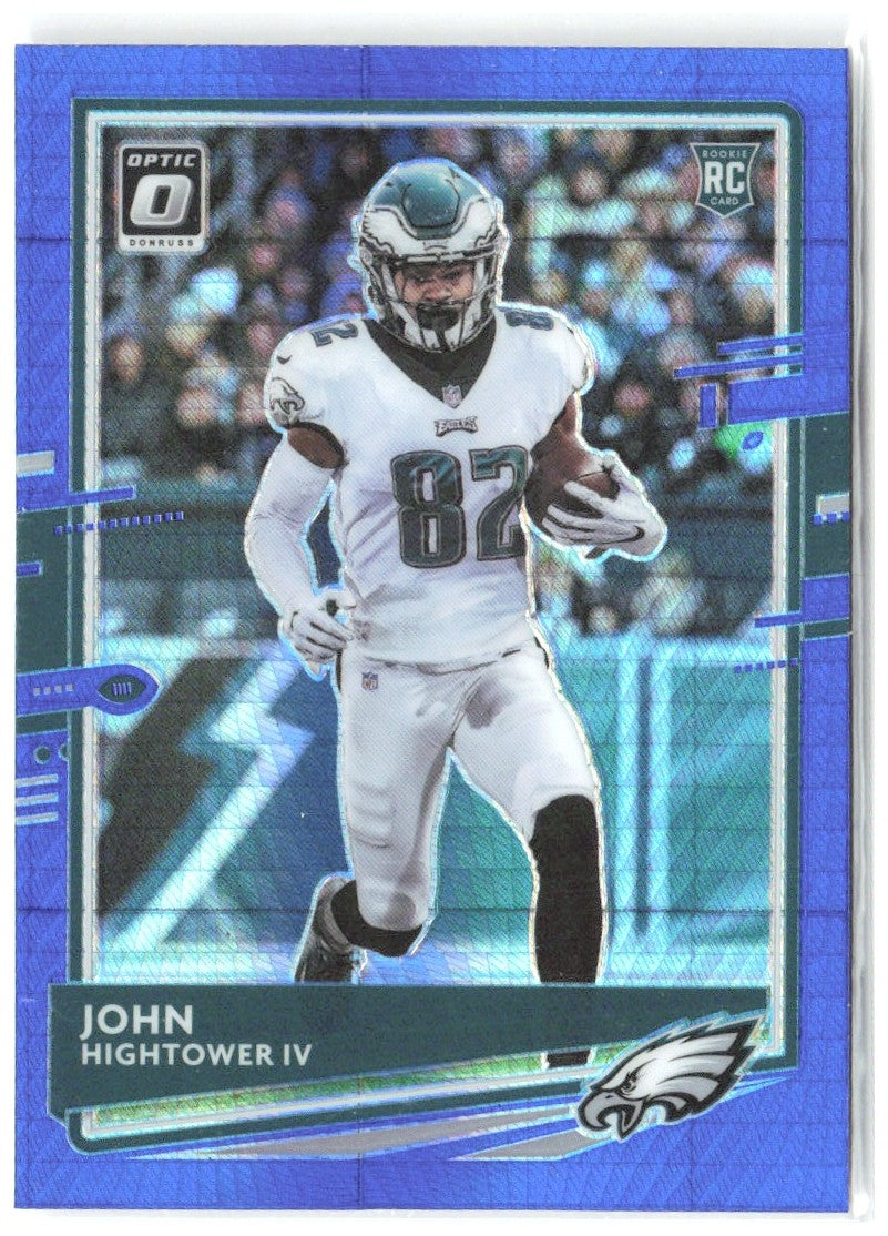 John Hightower IV Donruss Optic - Blue Hyper 128 2020 Philadelphia Eagles