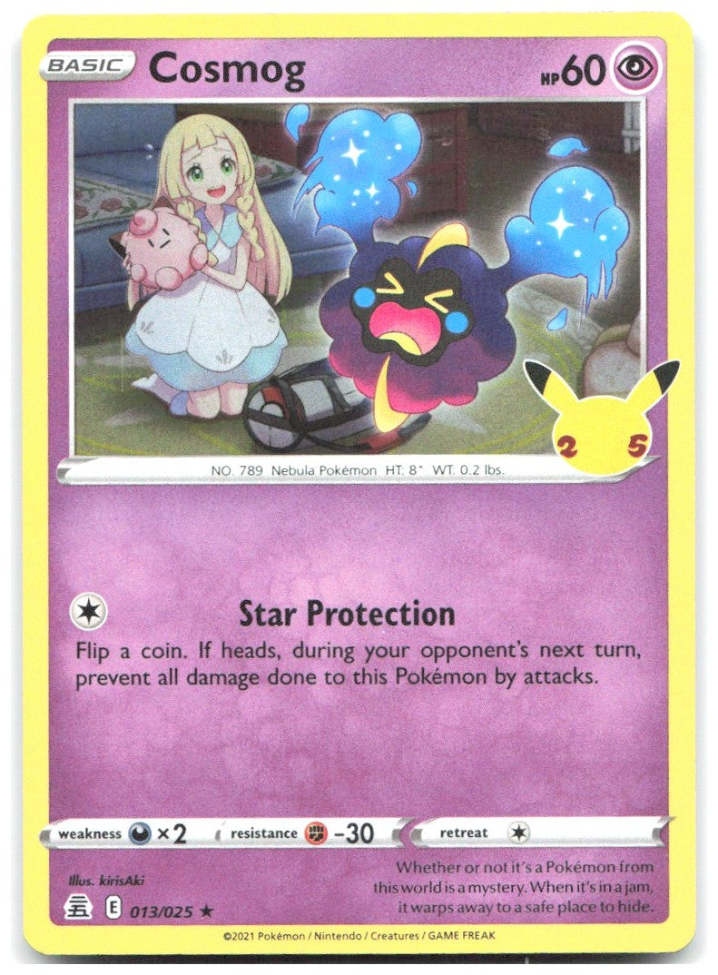 Cosmog Holo Rare Celebrations 013/025 NM kirisAki