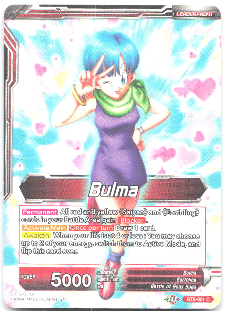 Bulma // Bulma Familial Bonds Common Malicious Machinations BT8 001 NM