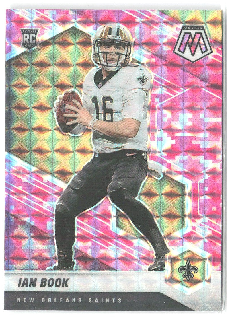 Ian Book Panini Mosaic - Prizm Camo Pink 327 2021 New Orleans Saints