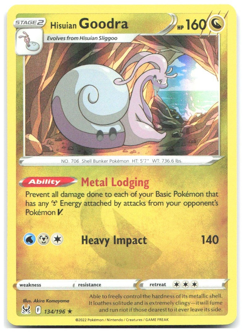 Hisuian Goodra Holo Rare SWSH11 Lost Origin 134/196 NM Akira Komayama