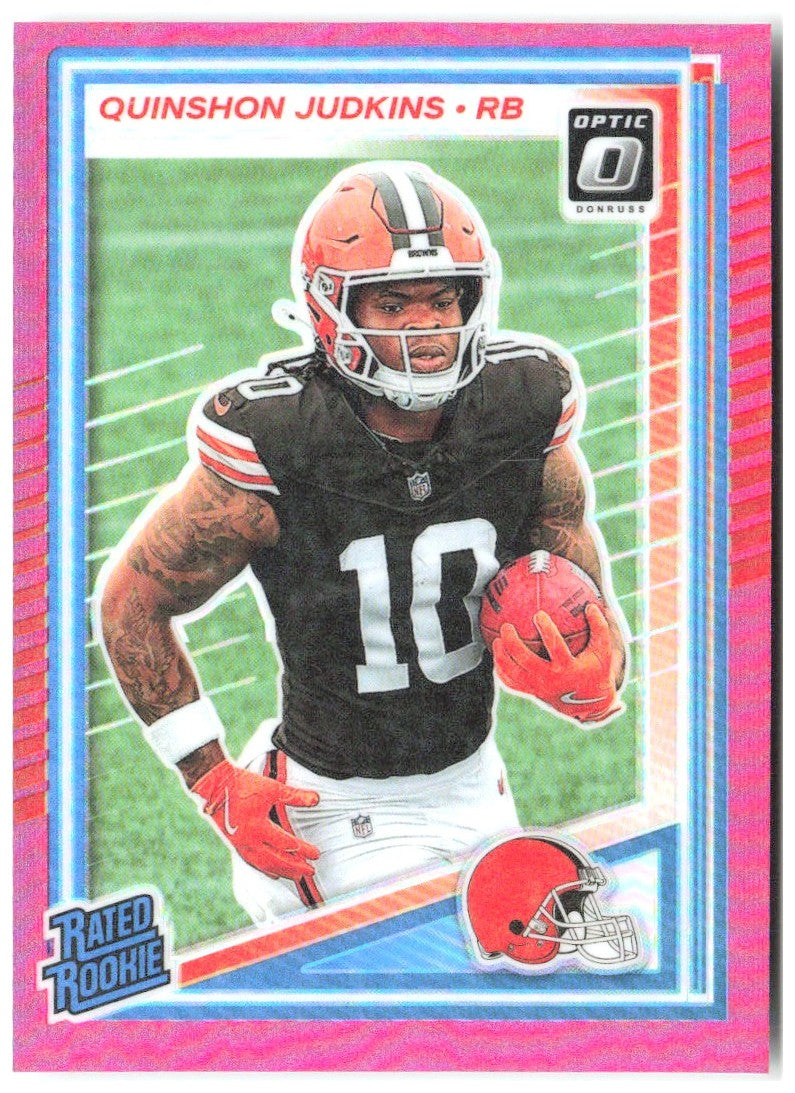 Quinshon Judkins Donruss Optic - Pink 252 2025 Cleveland Browns