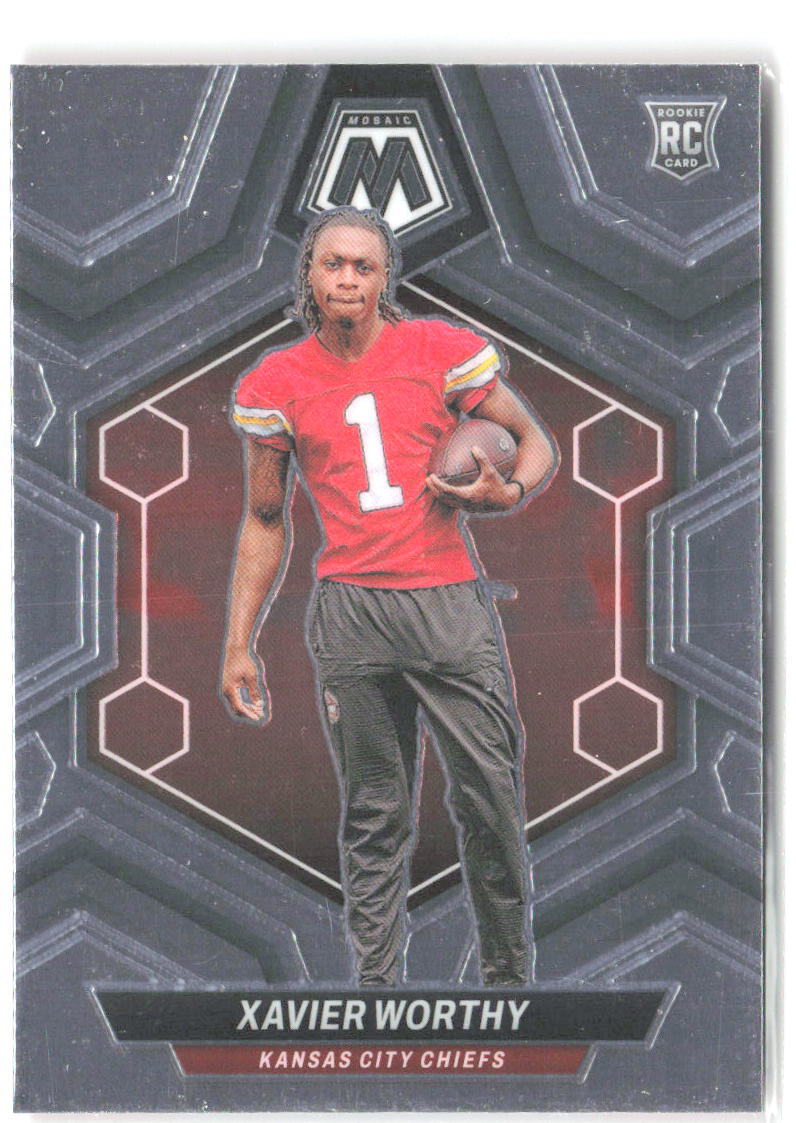 Xavier Worthy Panini Mosaic 328 2024 Kansas City Chiefs RC
