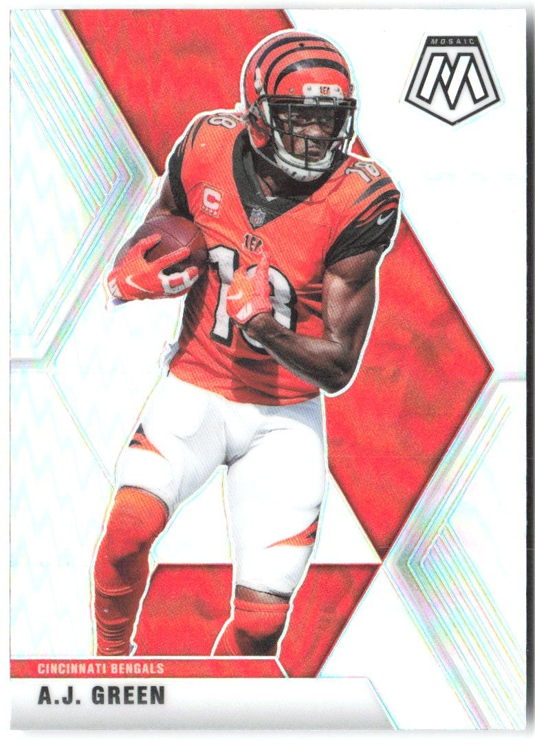 A.J. Green Panini Mosaic - Prizm Silver 49 2020 Cincinnati Bengals