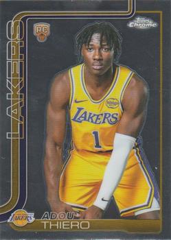 Adou Thiero Topps Chrome 286 2025-26 Los Angeles Lakers RC